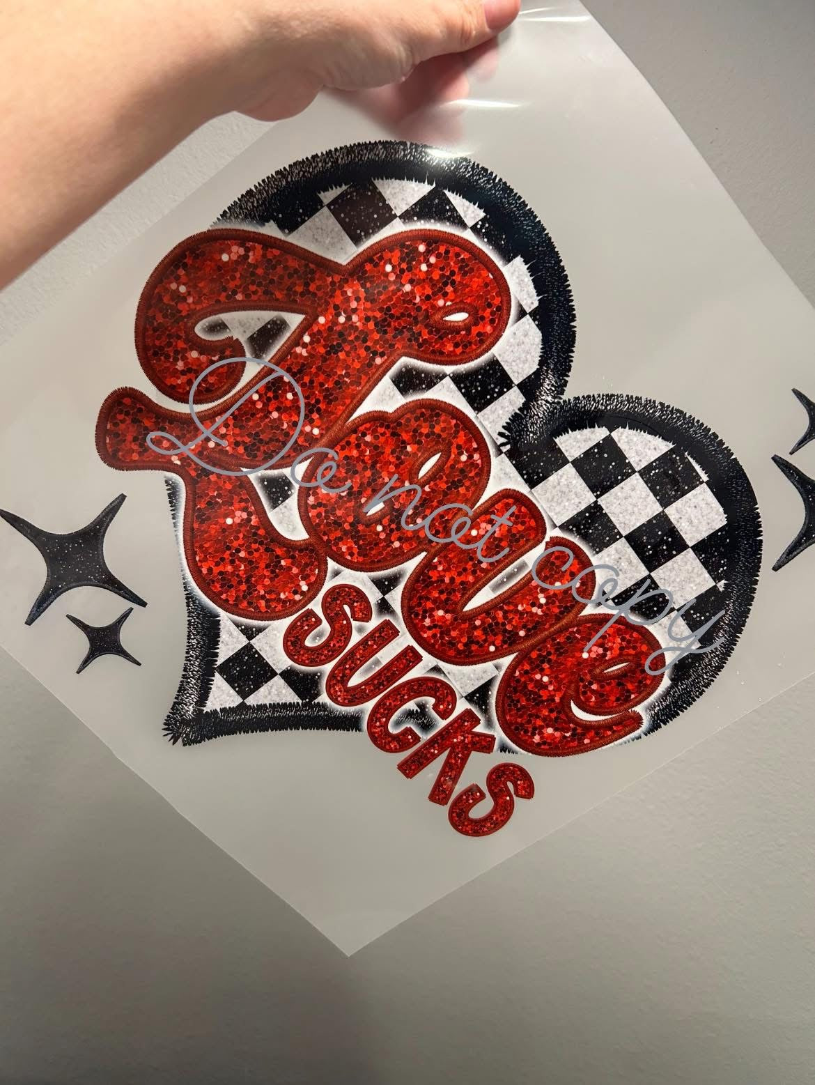 DTF Print - Love Sucks
