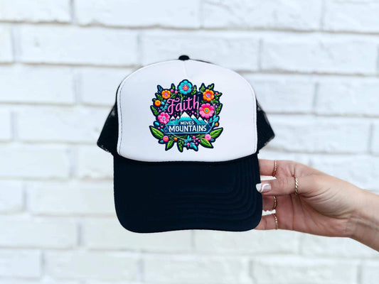 WS Completed Faith Moves Mountains Foam Trucker Hat