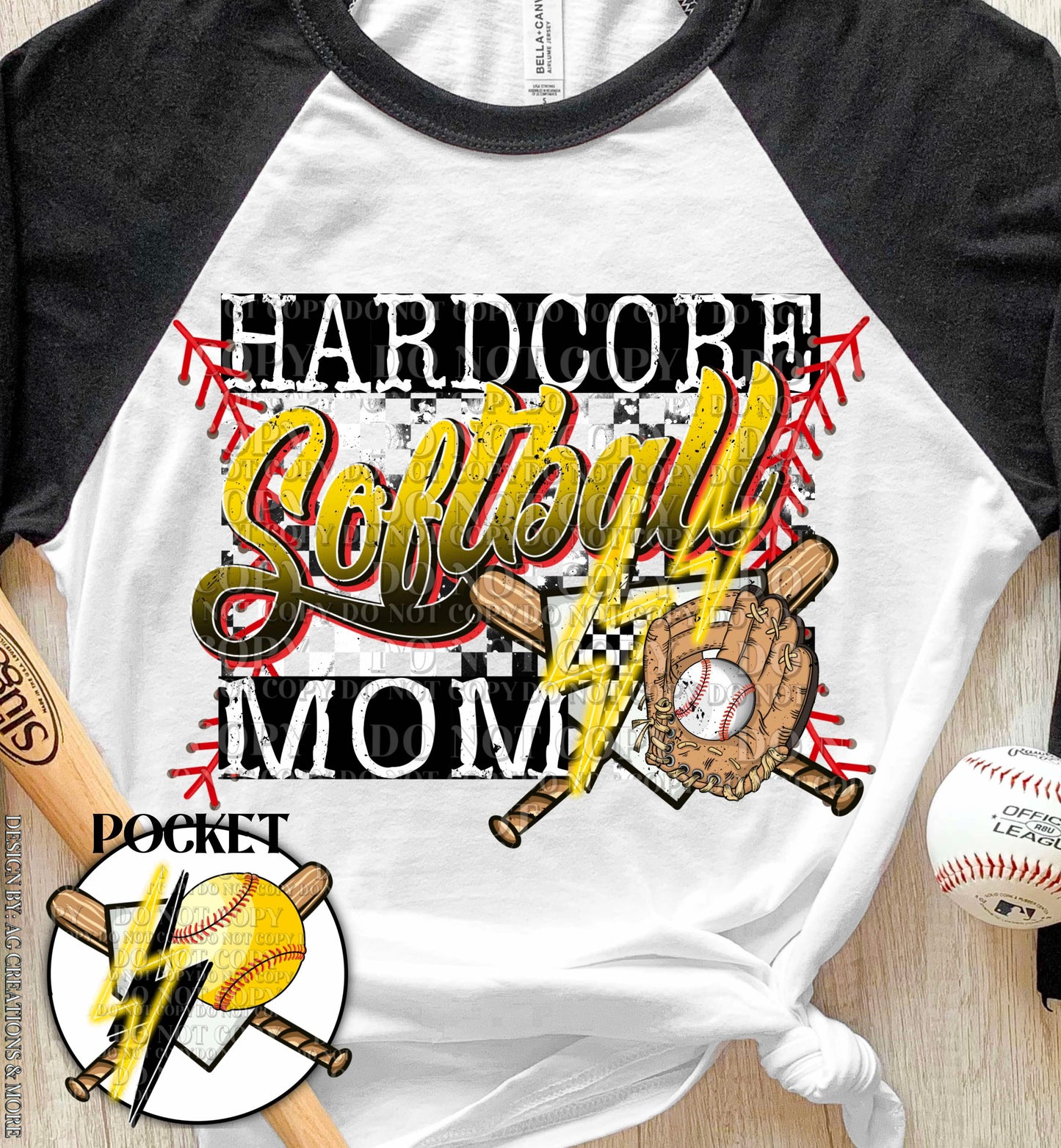 DTF Print - Hardcore Softball Mom