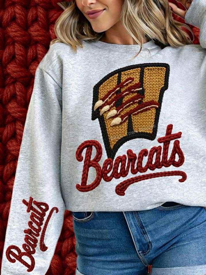 DTF Print- Faux Yarn Be@rcat