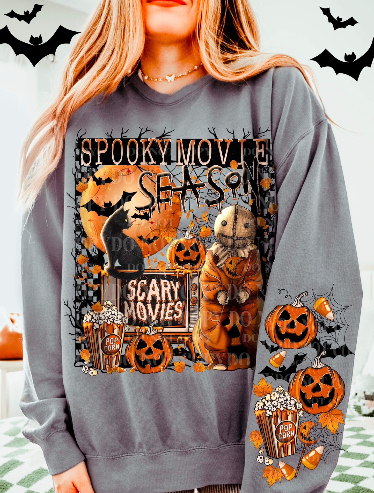 Spooky Movie Season Cat Top