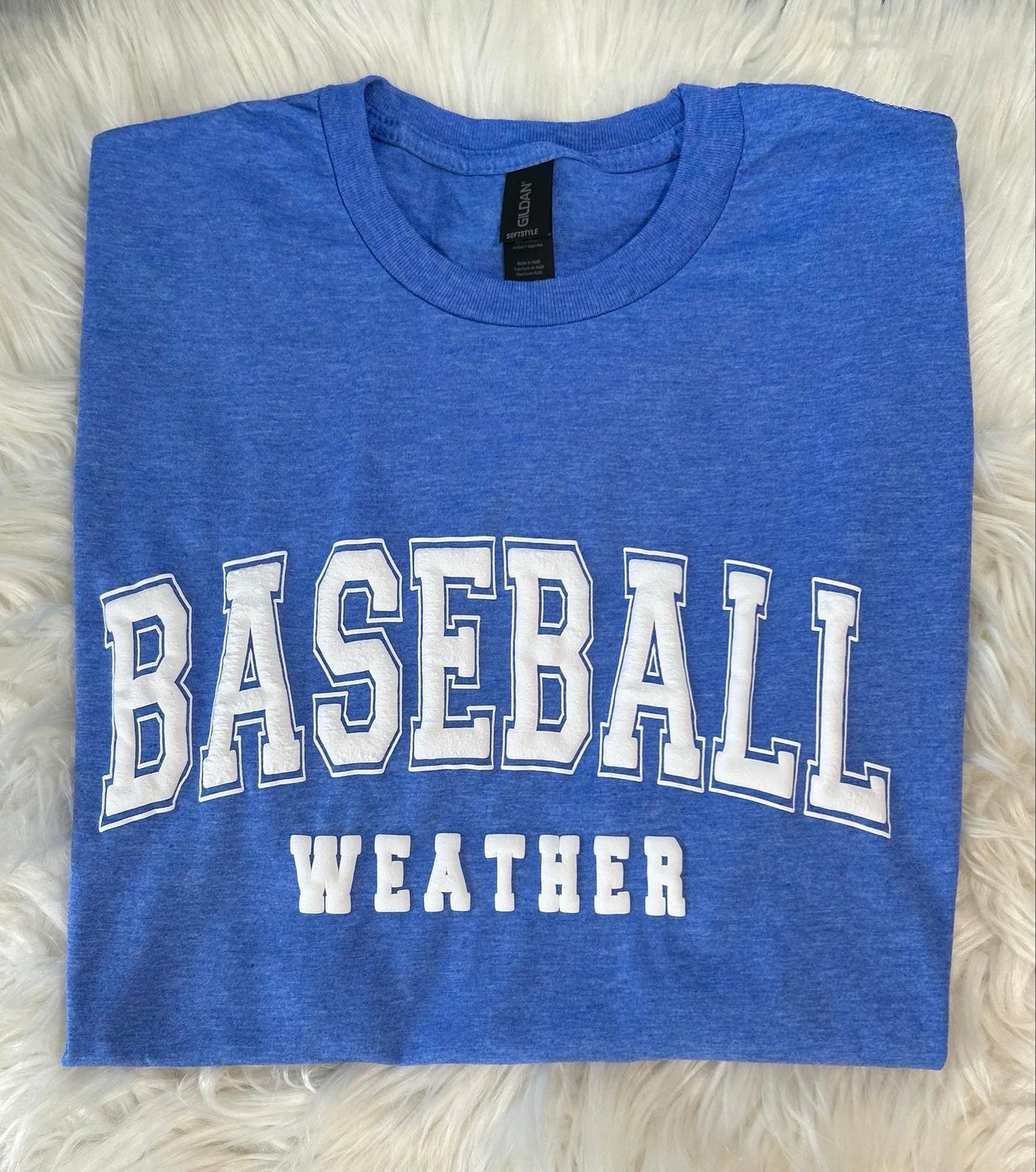 Baseball Weather Puff Print