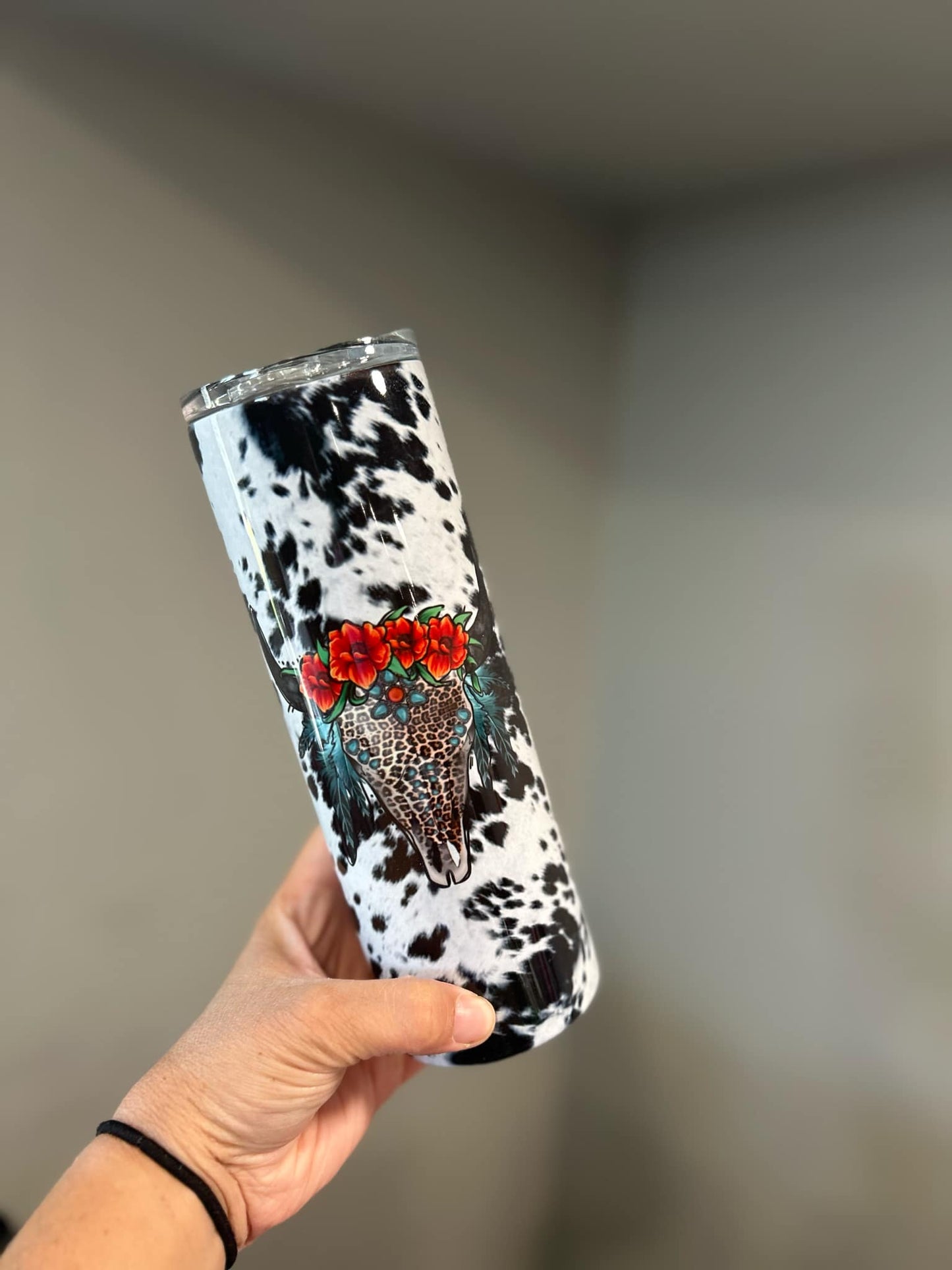 RTS Boho Bull Skull 20 oz Tumbler