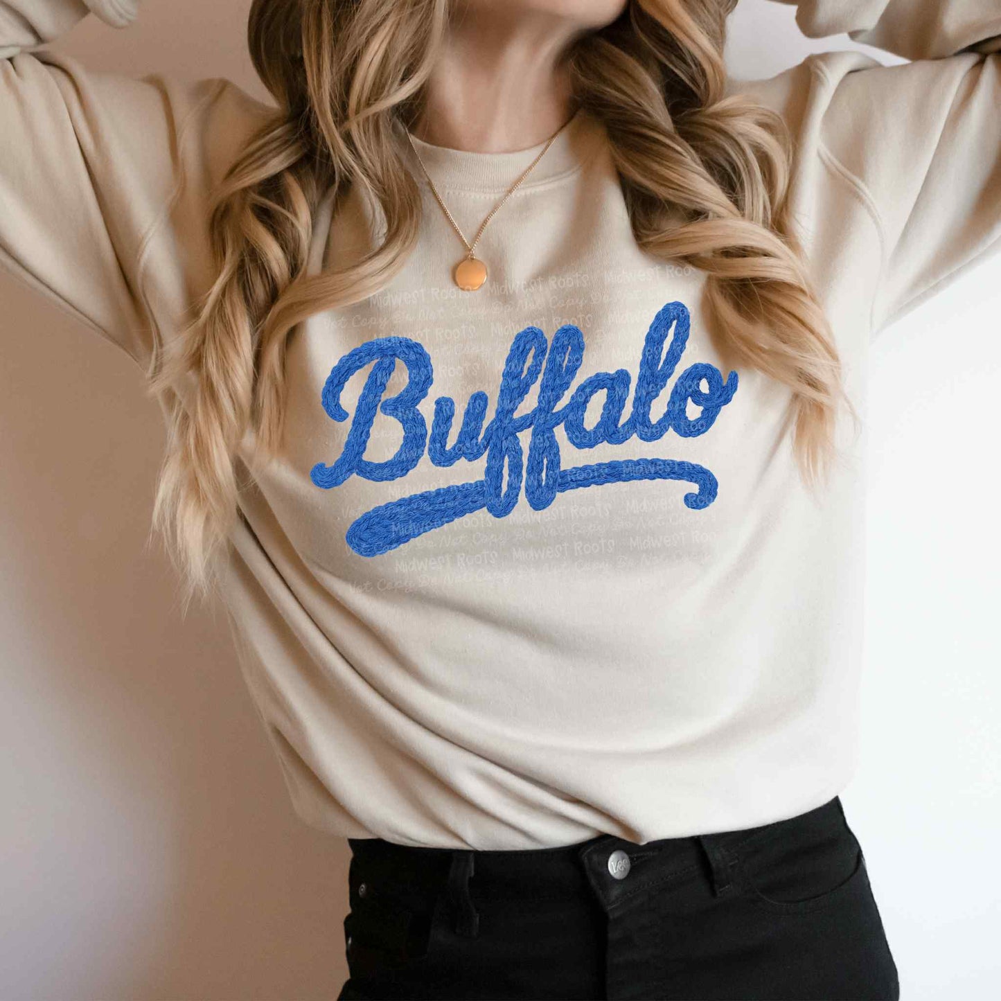 DTF Print- Faux Yarn Buff@lo