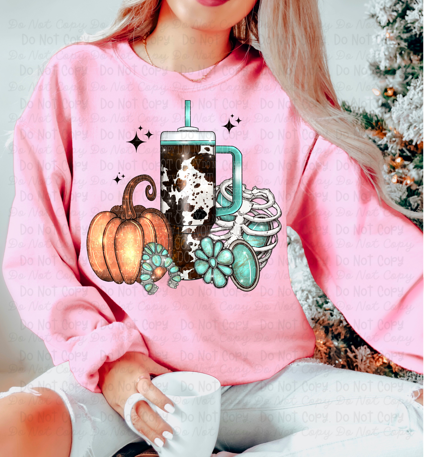 WS Western Spooky Tumbler Adult Top