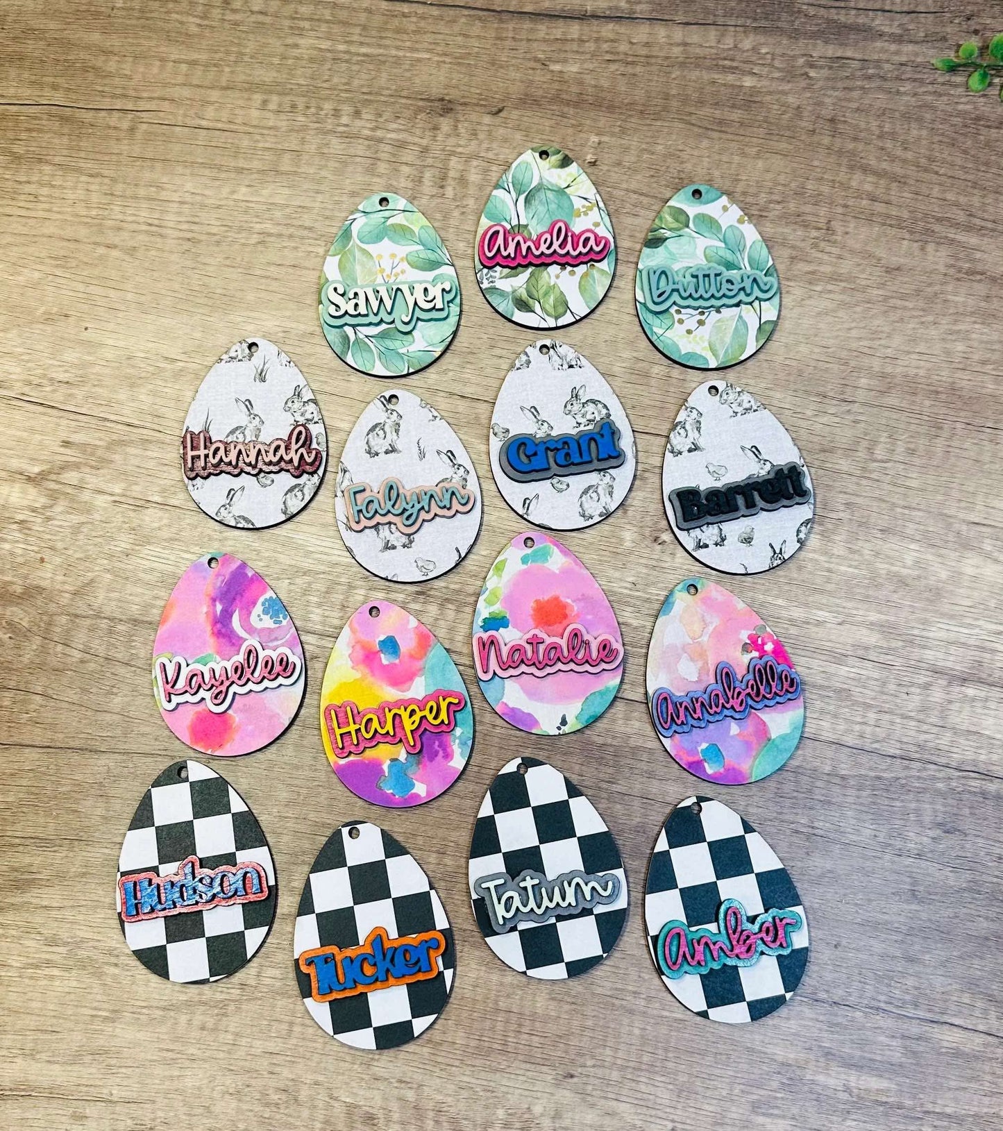 Designed Easter Bag Tags