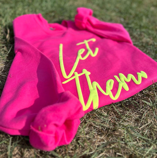 WS Completed Kids Let Them Puff Printed Top