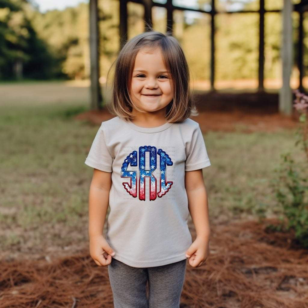 Kids RWB Monogram Top