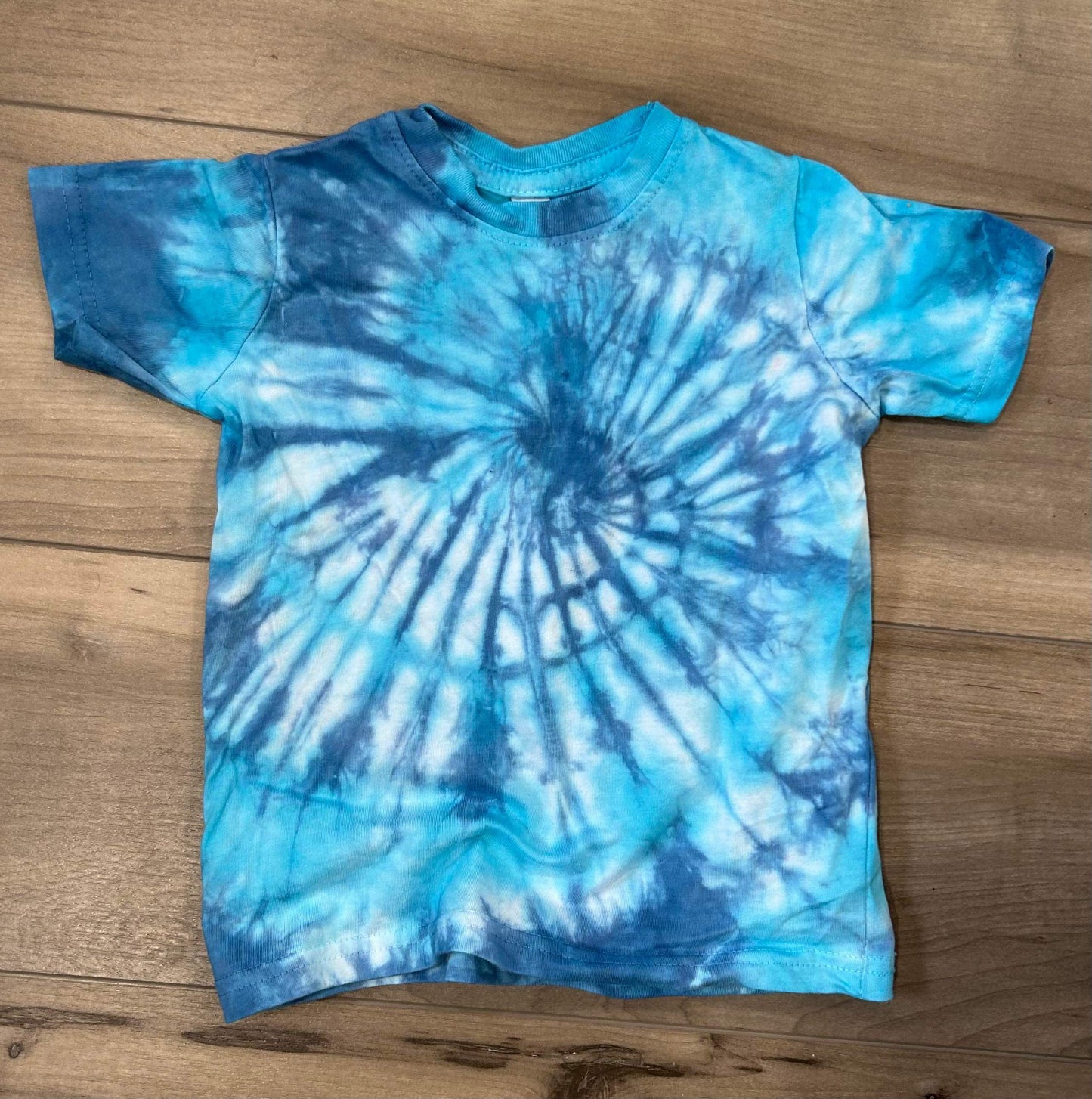 Kids Blank Tie Dye Top in Sam Swirl