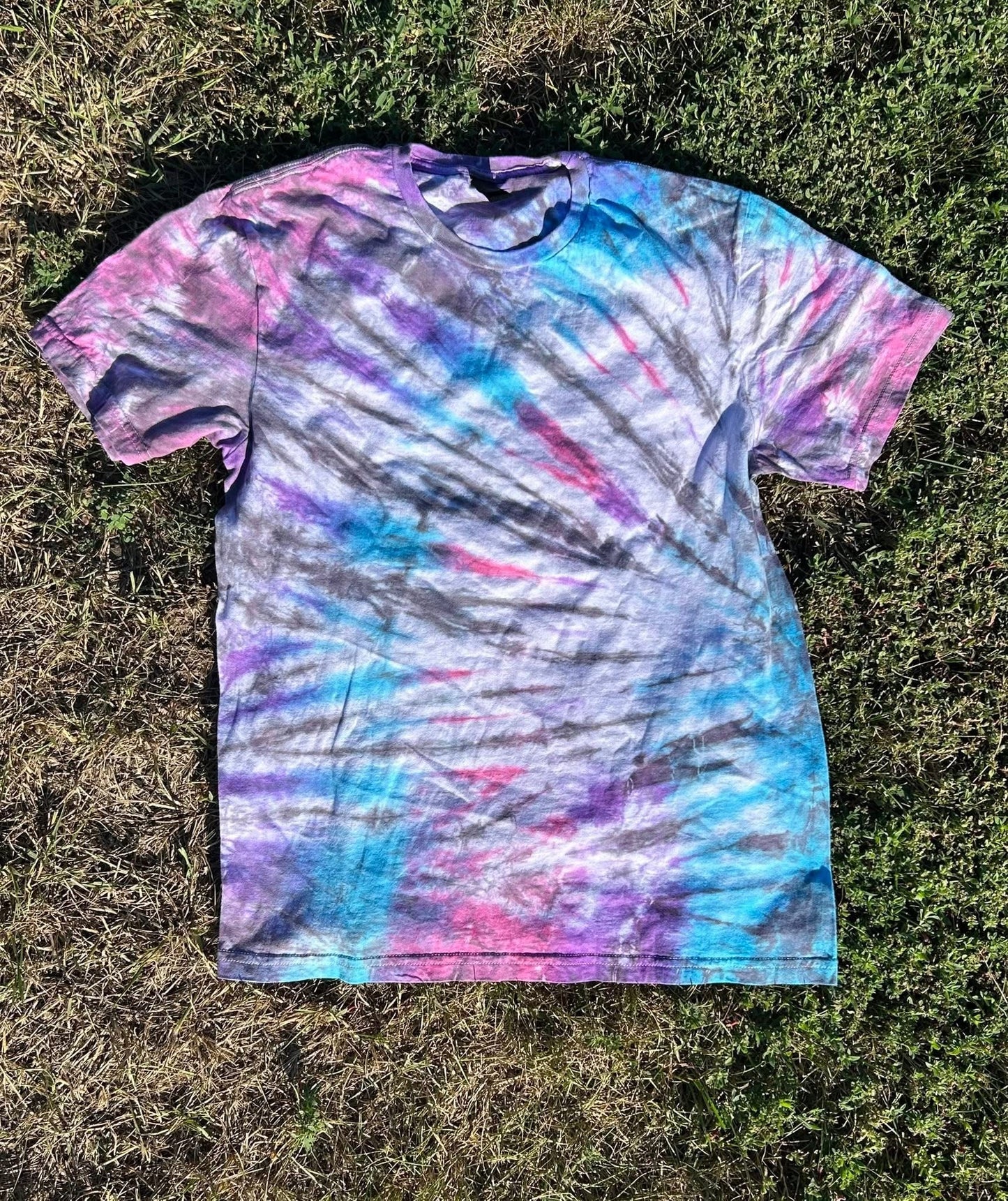 Blank Tie Dye Top in Cosmic Fade