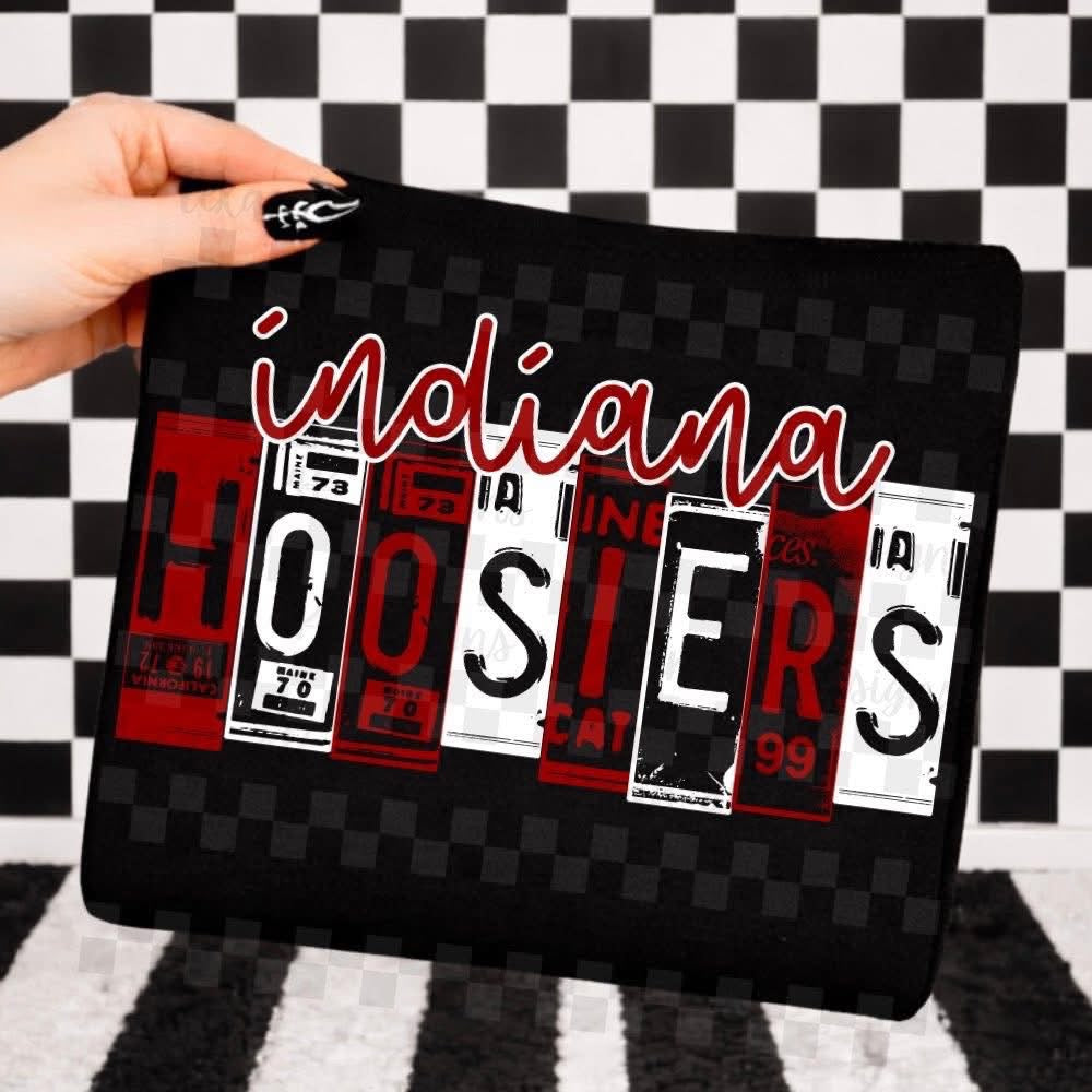 Indiana H00isers License Plate Top