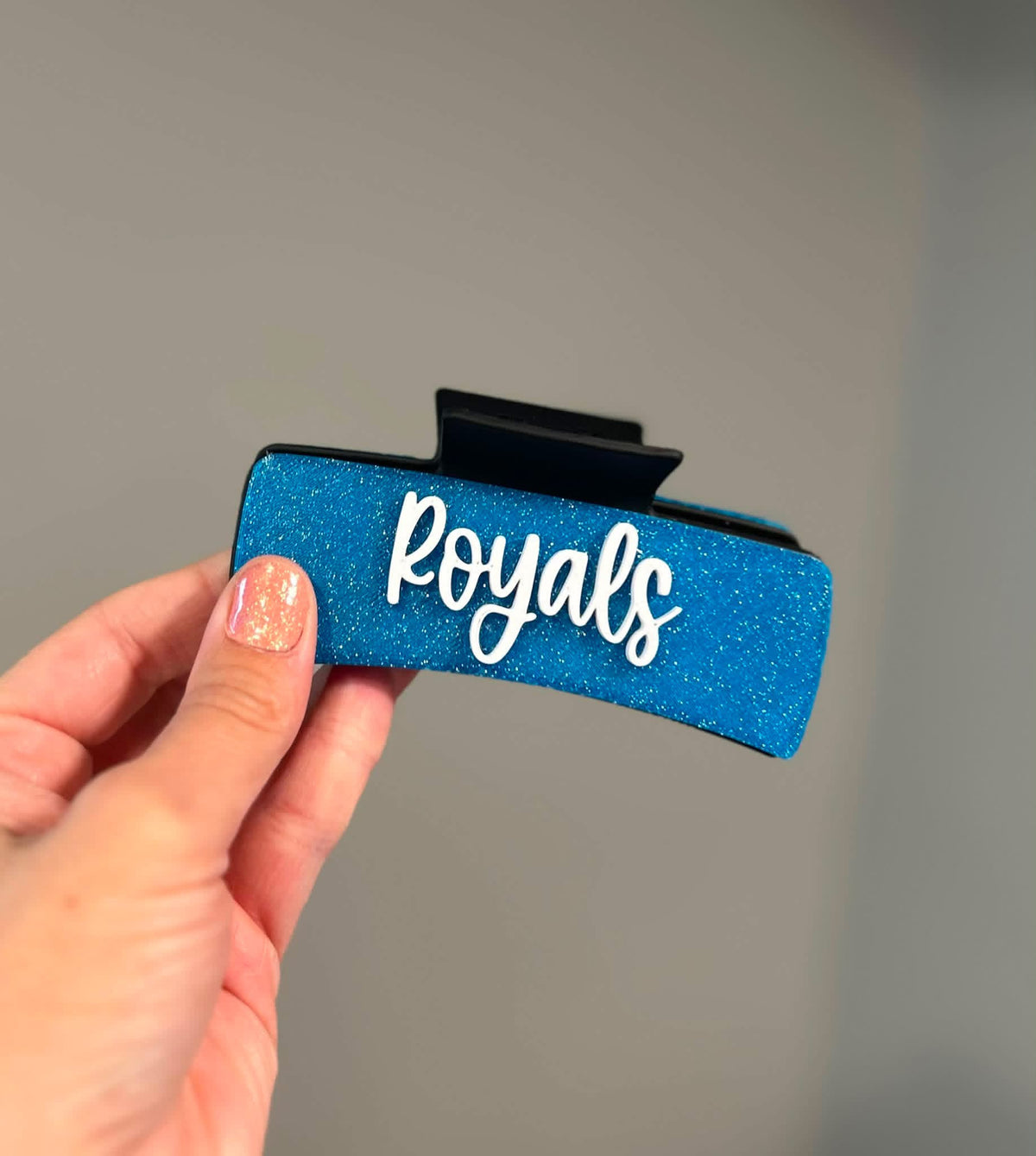 3D Printed Glitter Custom Hair Clips