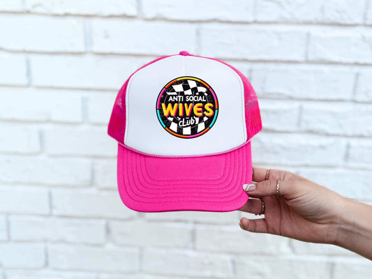 WS Completed Anti Social Wives Club Foam Trucker Hat