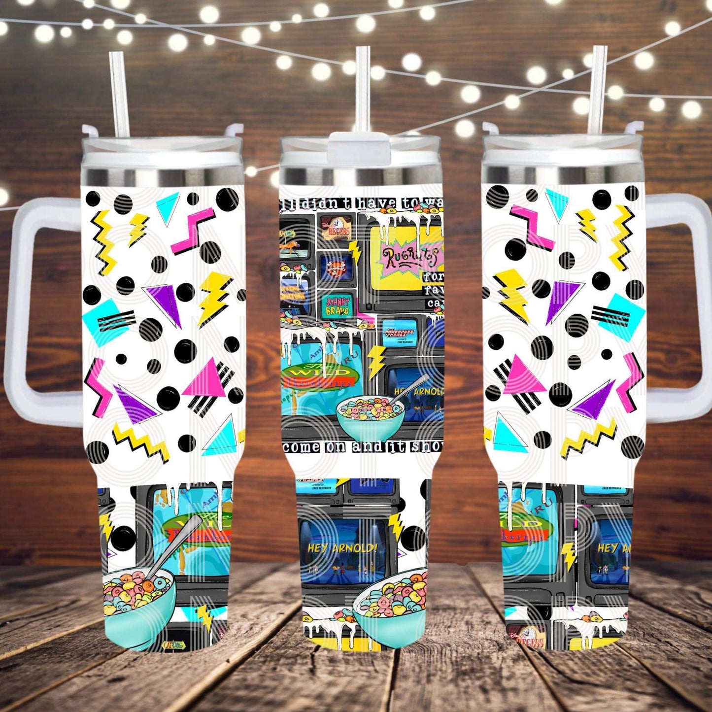 40 oz Tumbler Yall Didnt Have To Wait For Your Favorite Cartoon To Come On And It Shows Sub Print