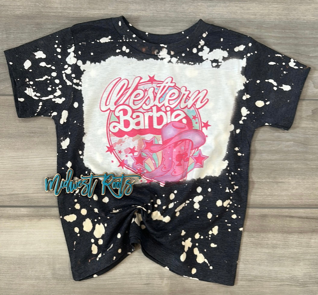 Western Barb_e Boots Sublimation Print