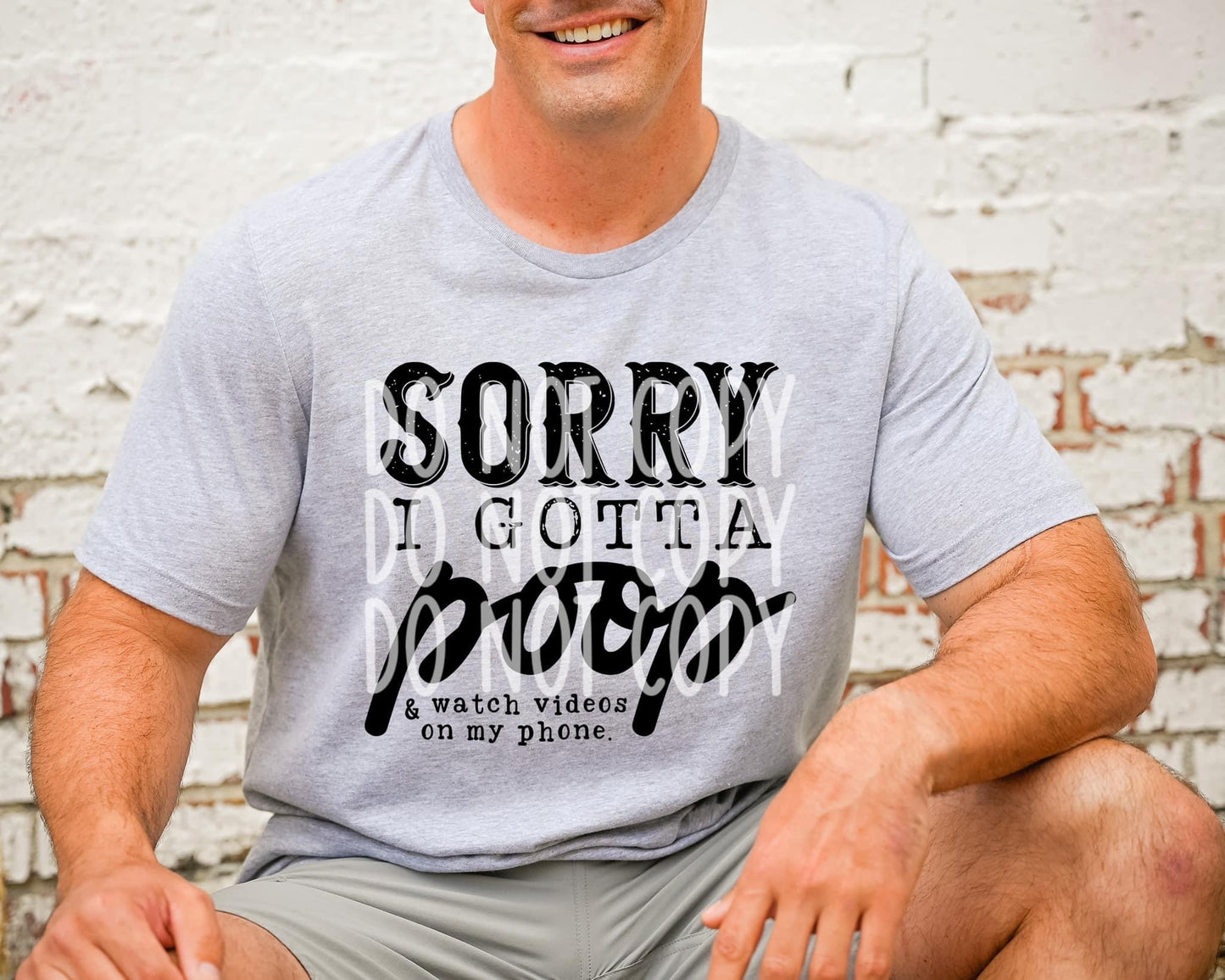 Sorry I Gotta Poop Sublimation Print