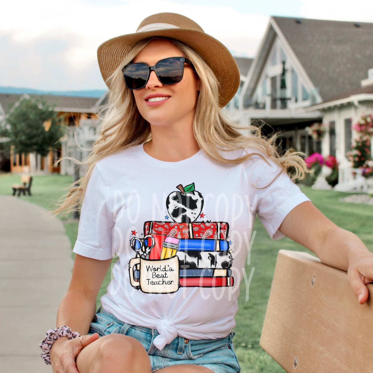 World's Best Teacher Western Top