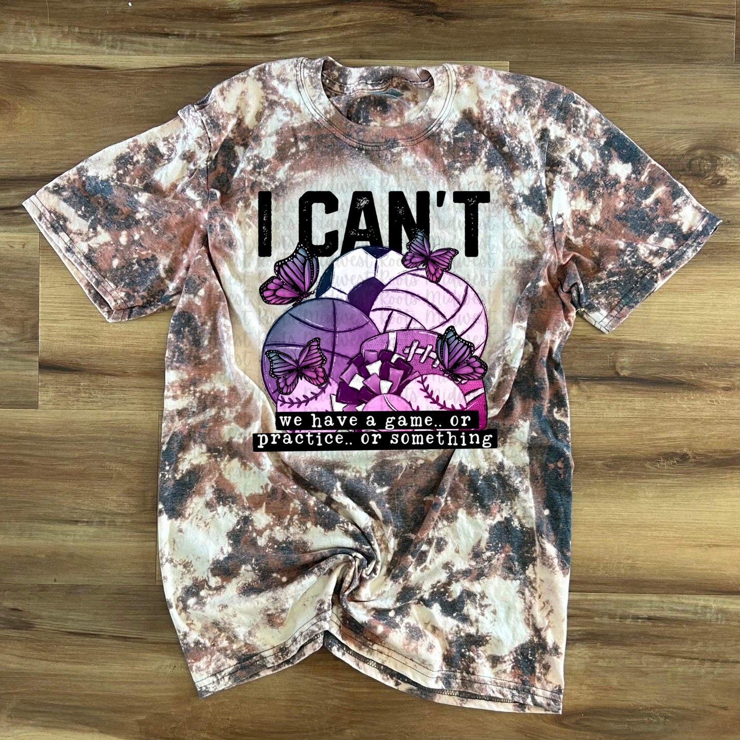 I Can’t We Have A Game..Or Practice..Or Something Blue And Purple Butterflies Sublimation Prints