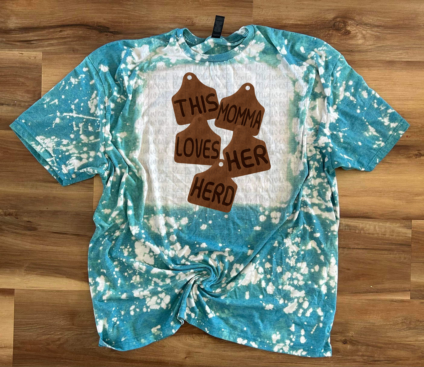 This Mama Loves Her Herd Ear Tags Sublimation Print