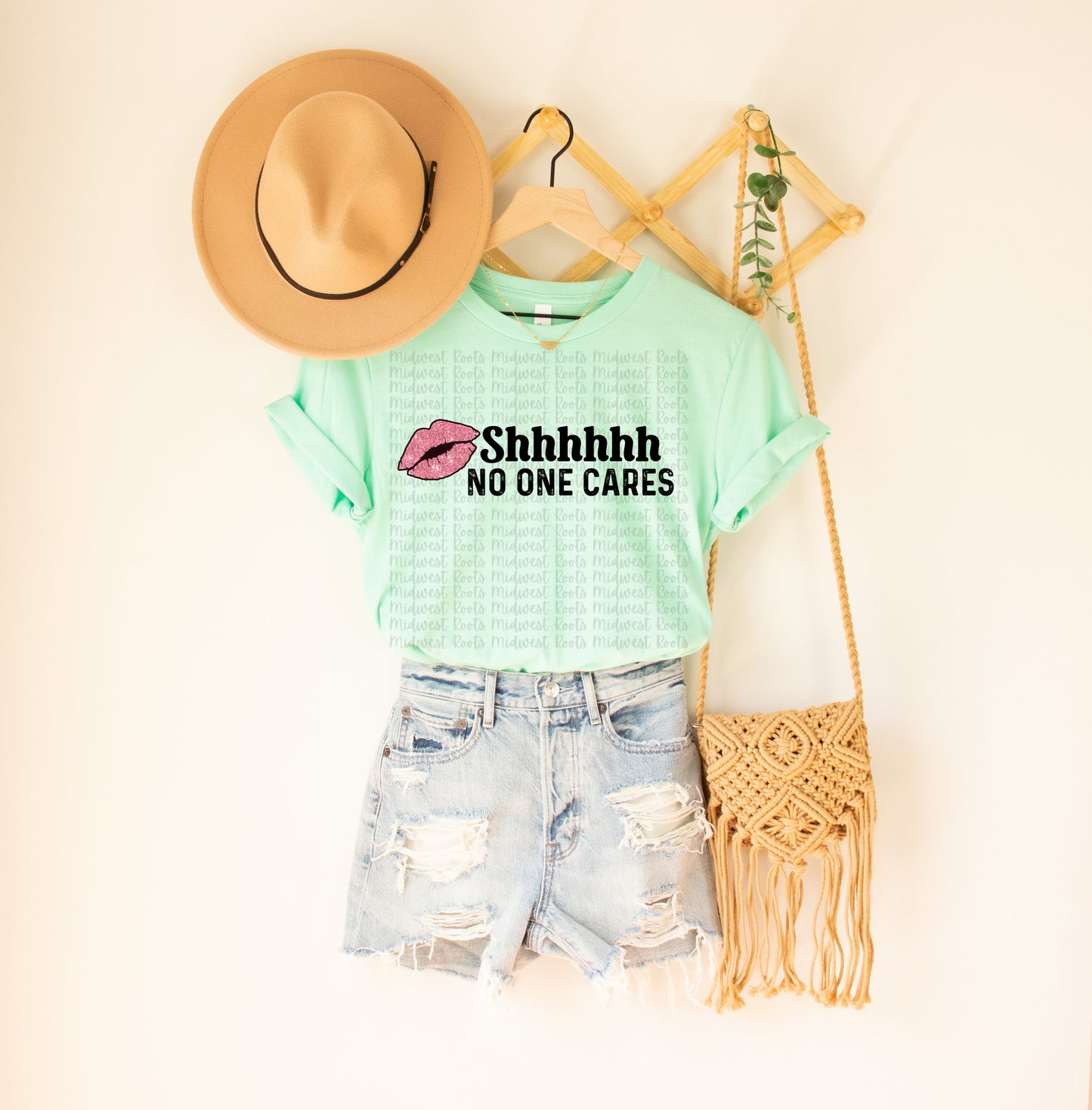 Shhhhhh No One Cares Sublimation Print