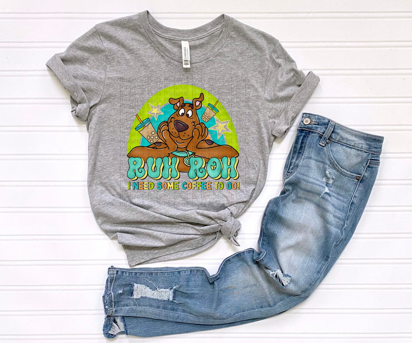 Ruh Roh I Need Some Coffee Sublimation Print