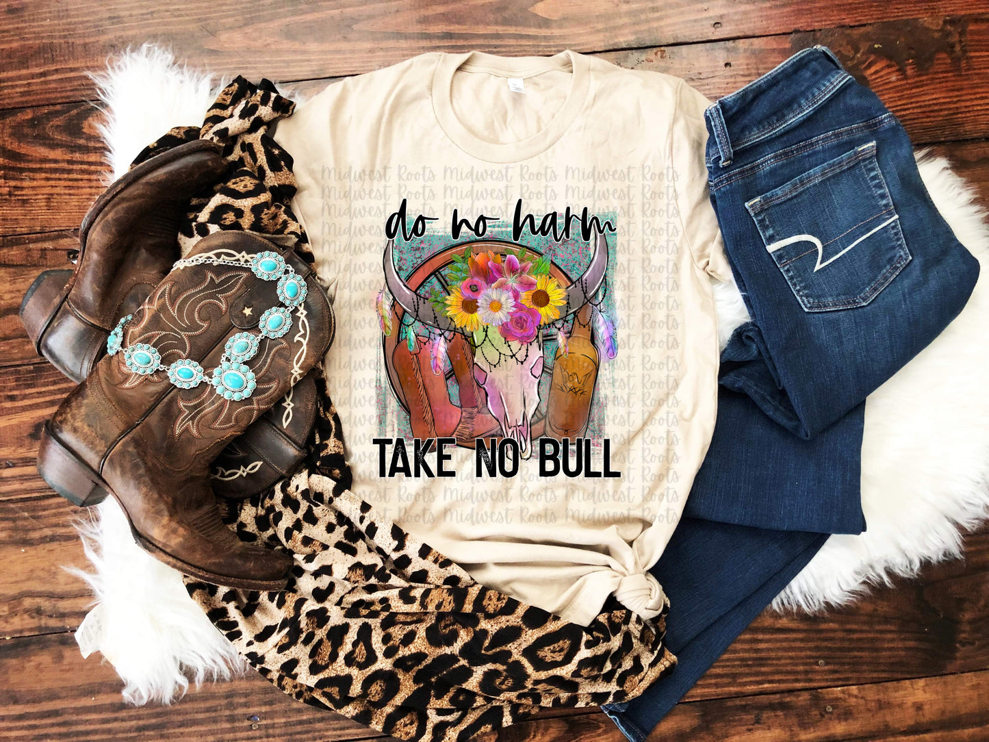 Do No Harm Take No Bull Sublimation Print