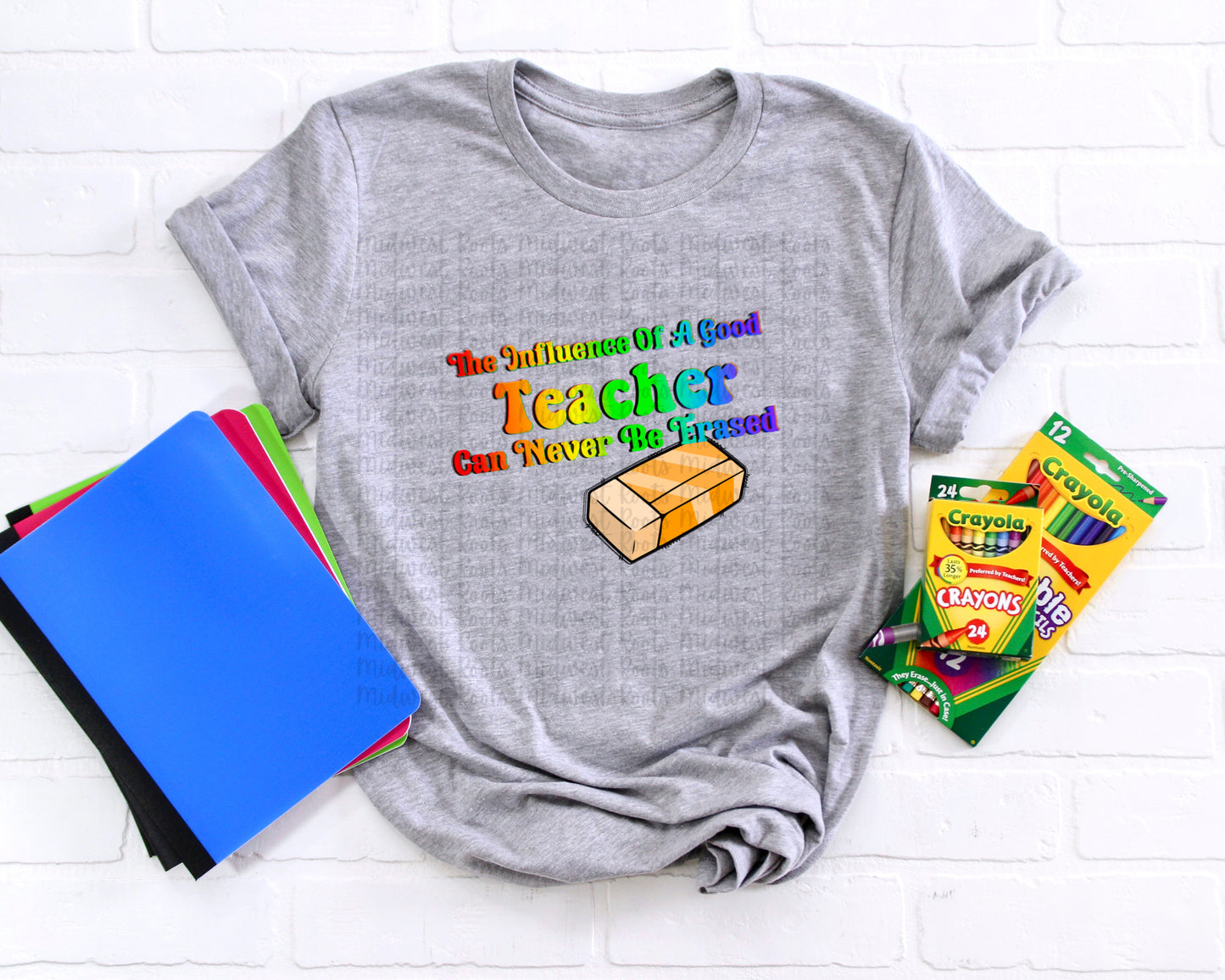 The Influence Of A Good Teacher Can’t Be Erased Rainbow Sublimation Print