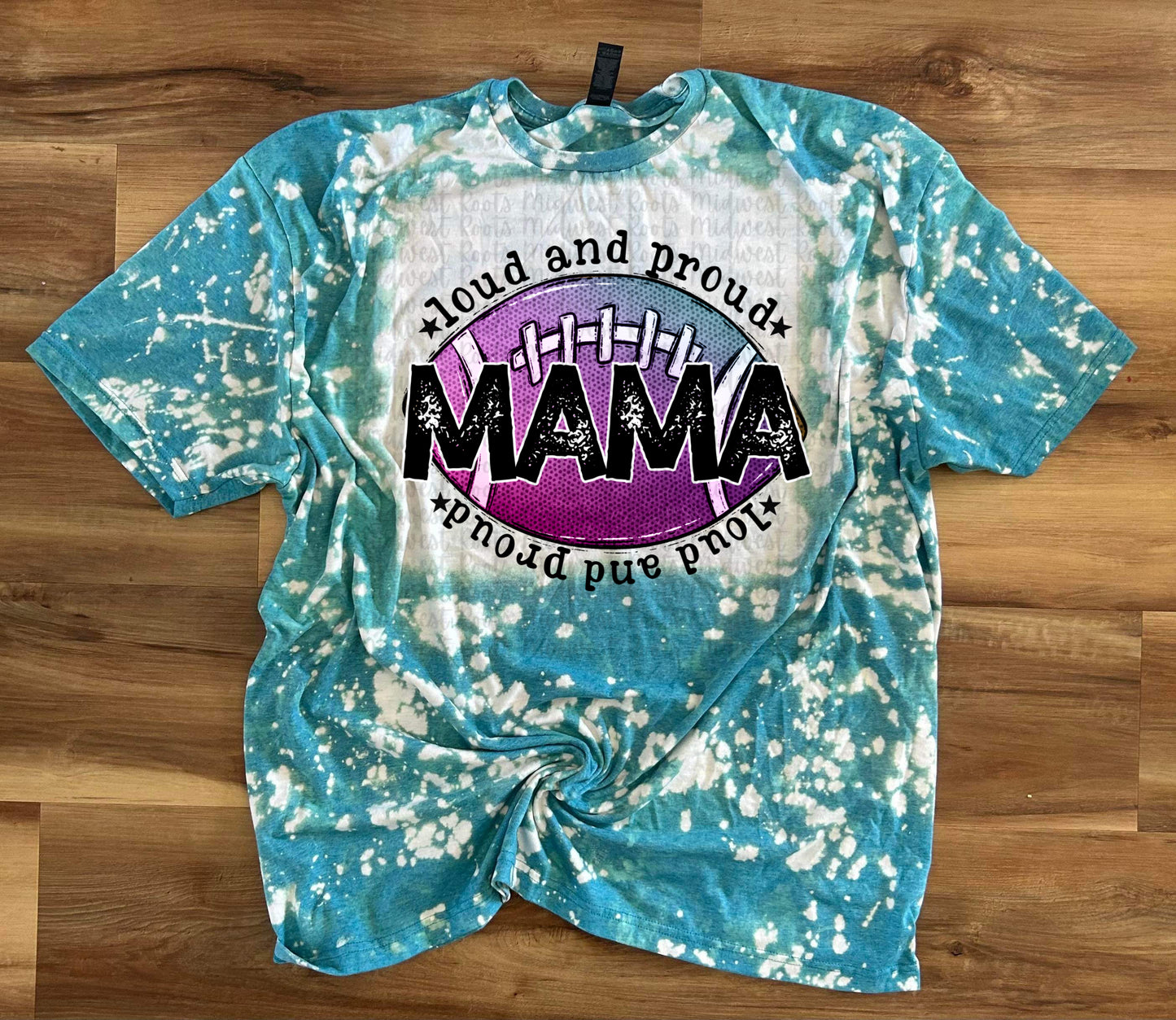 Loud And Proud Football Mama Purple And Blue Sublimation Prints