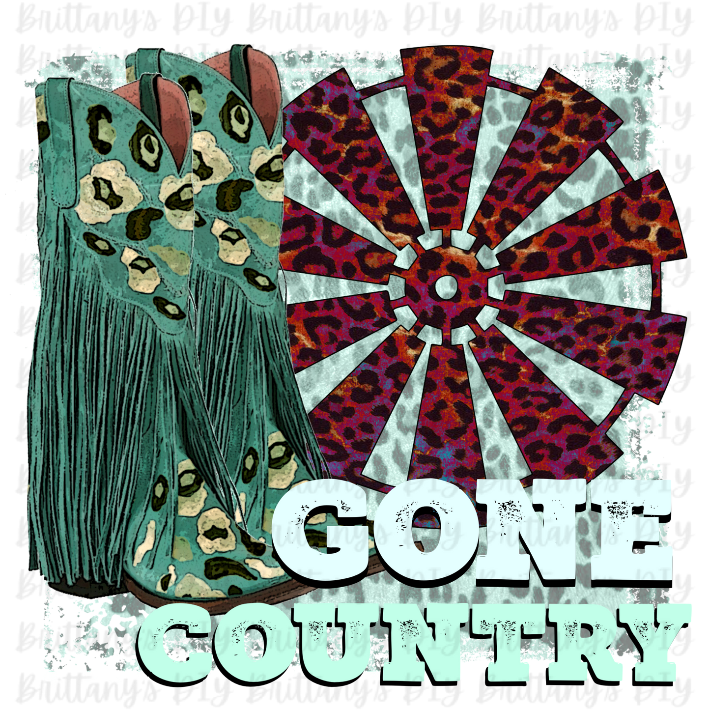 Gone Country Sublimation Print