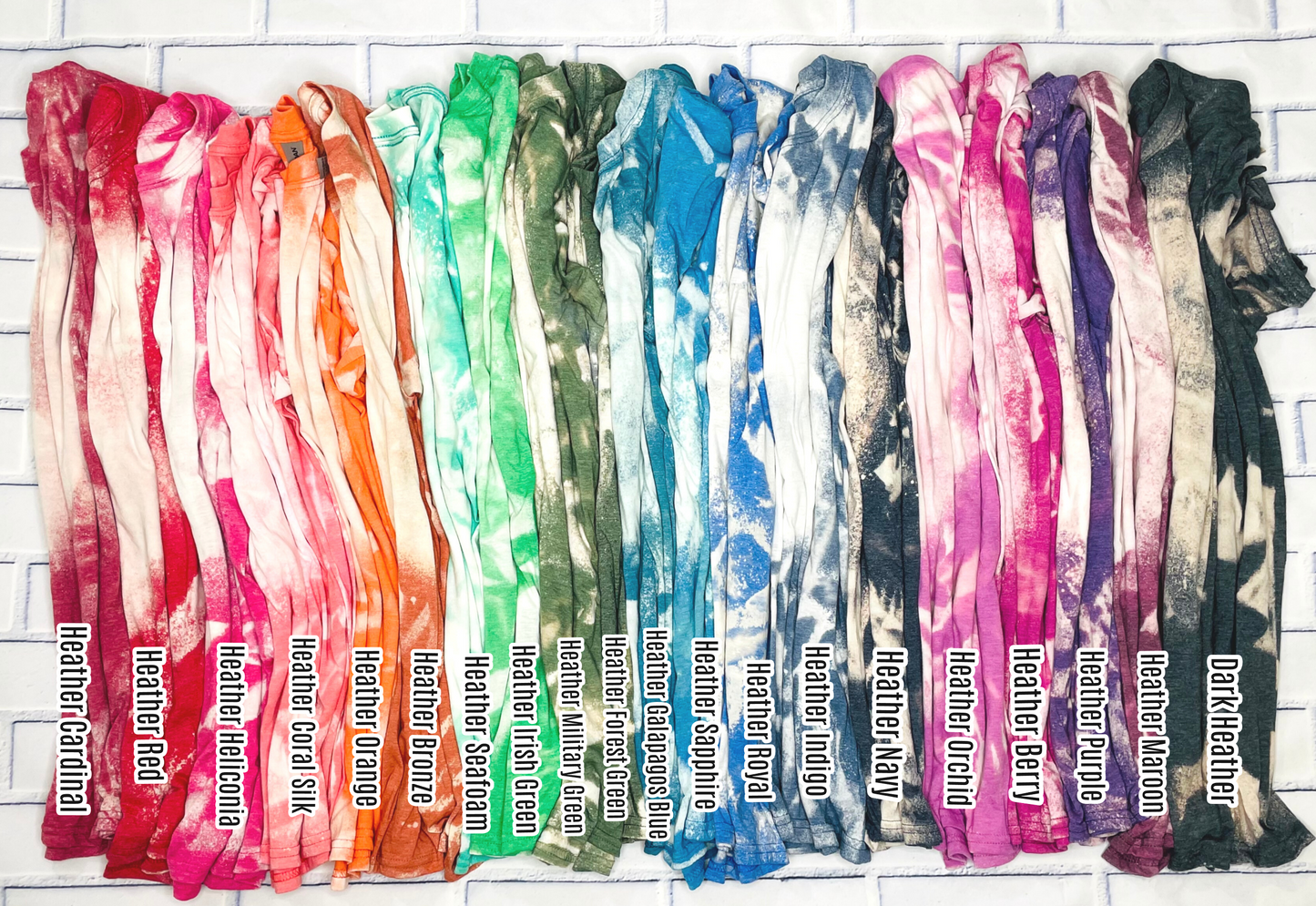 Mama and Mini Rainbow Bleached Shirt Set