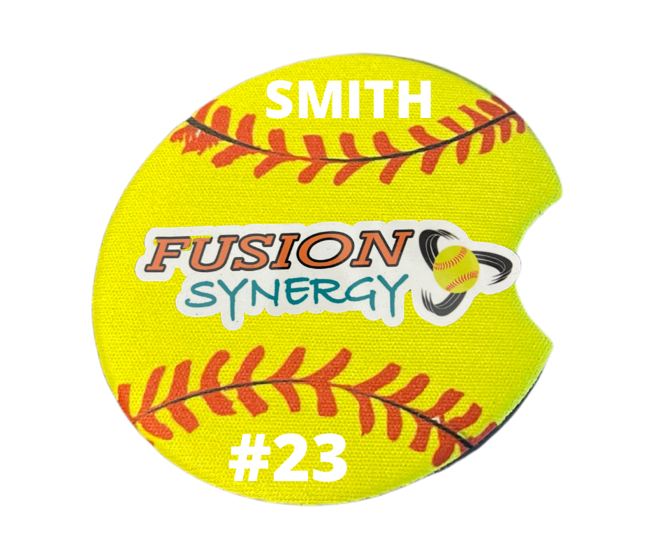 Custom Softball Car Coasters