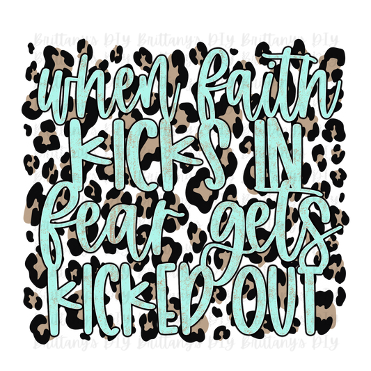 When Faith Gets Kicked in Sublimation Print