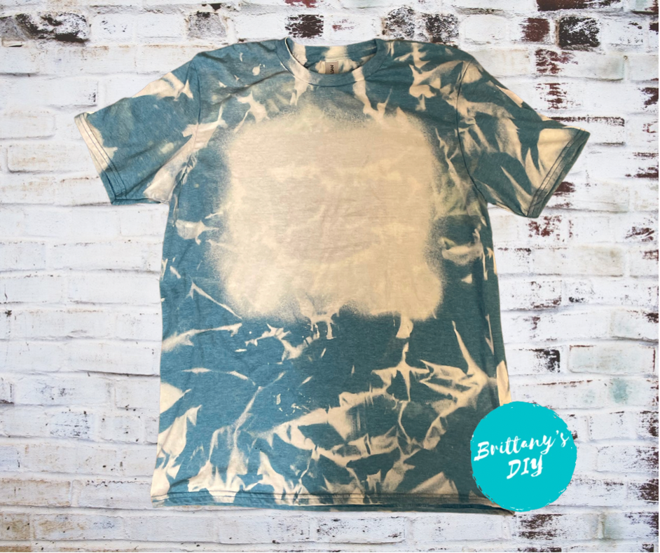 Blank Bleached T-shirt in Heather Galapagos