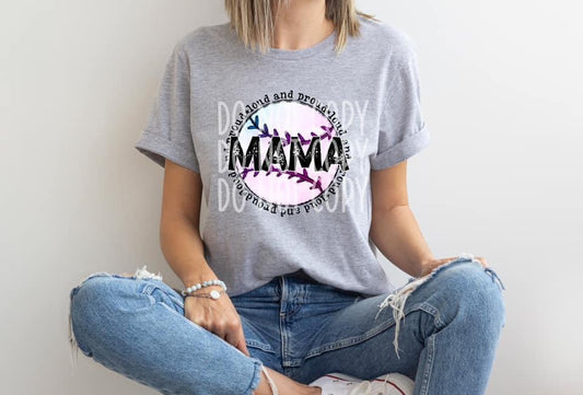 WS Completed Baseball Mama Top