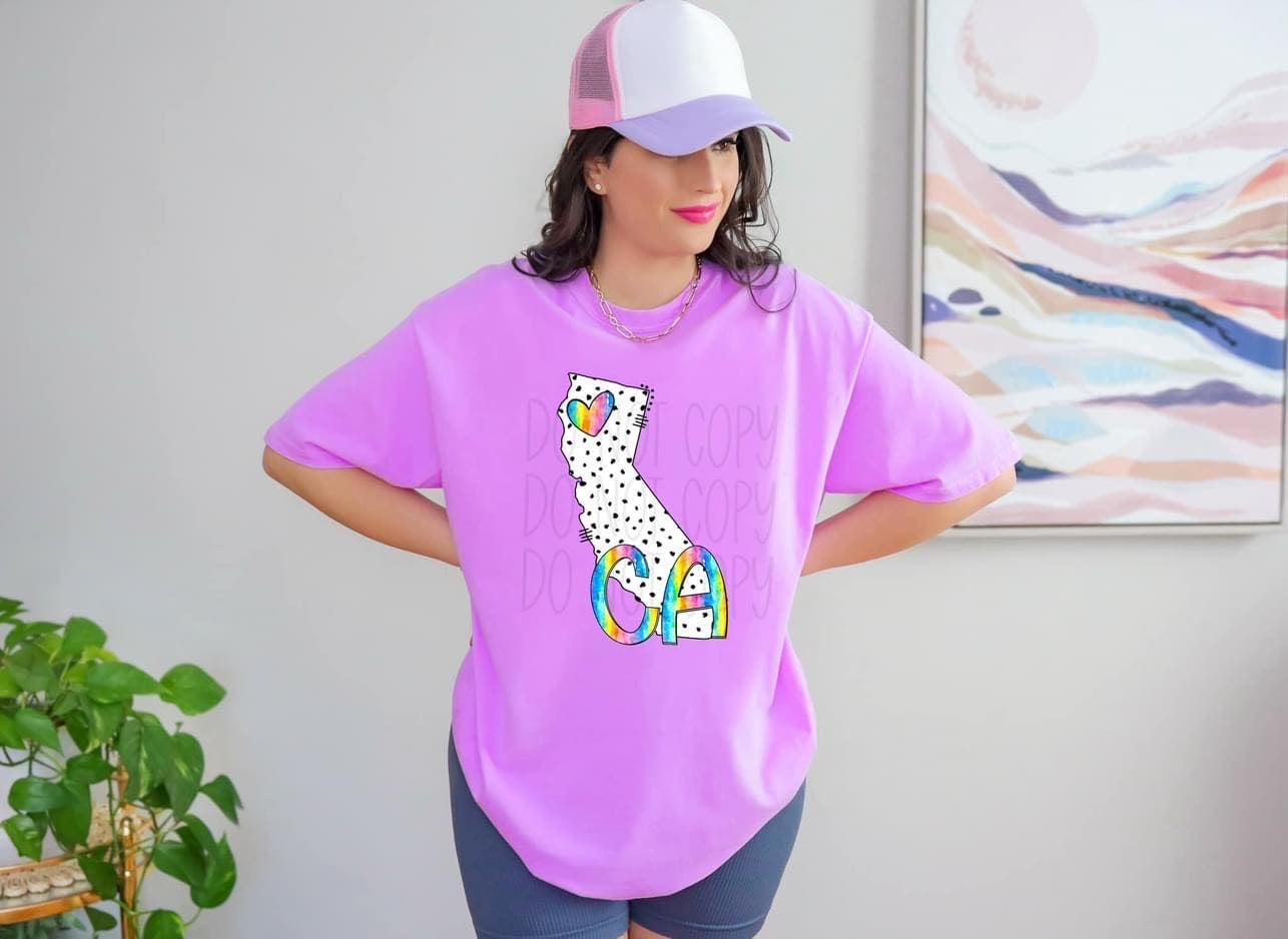 Dot & Rainbow State Tees Top