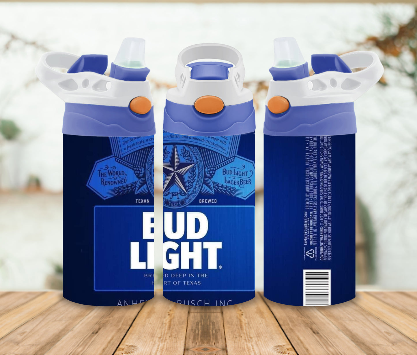 Alcoholic Beverage Kids Sippy or Waterbottle