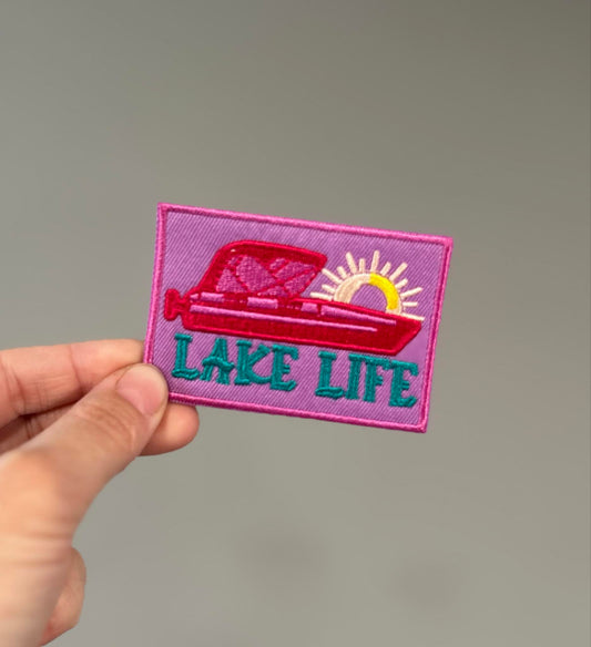 Lake Life Hat Patch