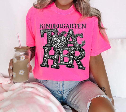 WS Completed Kindergarten Teacher Faux Bling