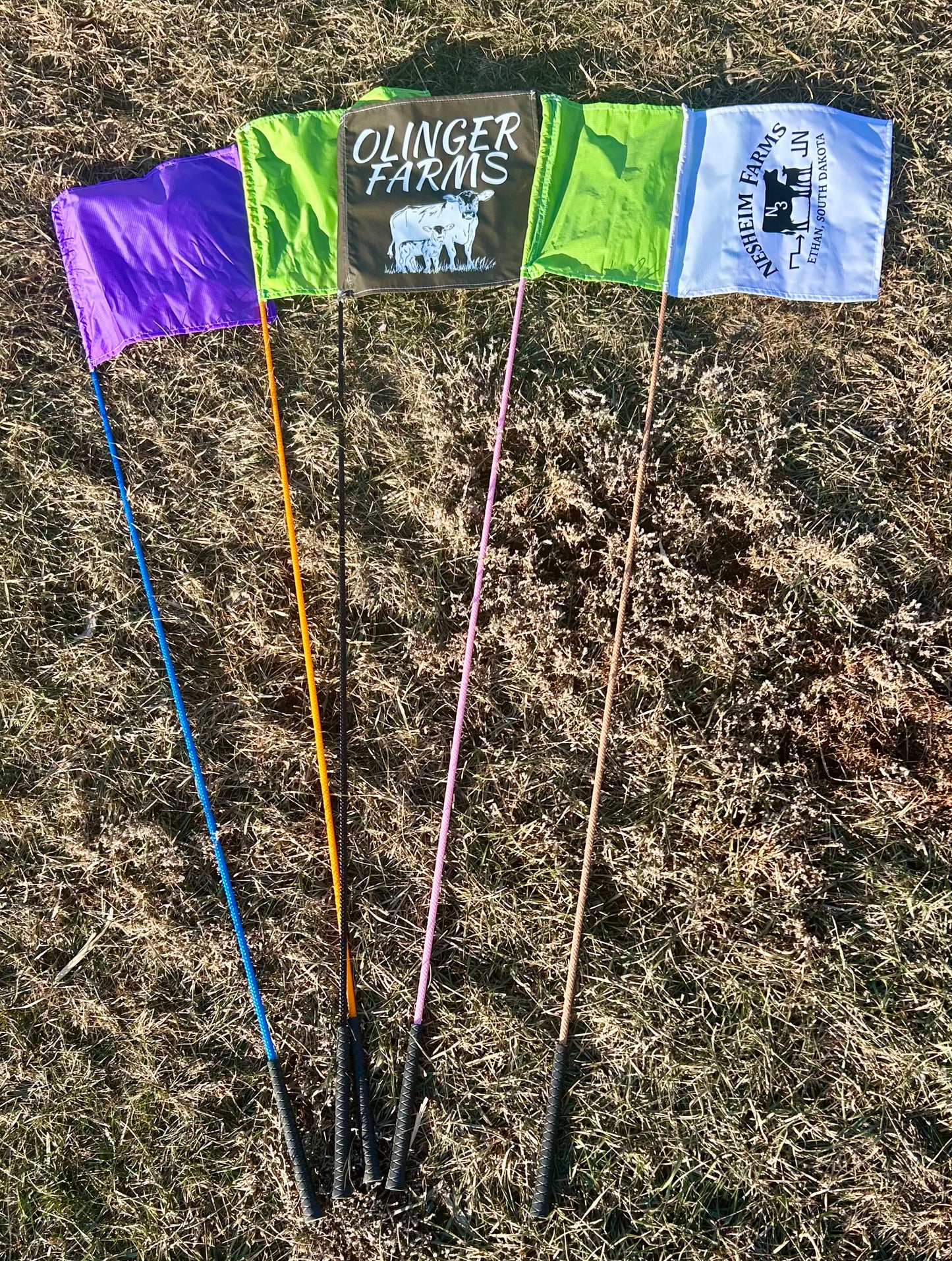 Custom Cattle Flag Whips