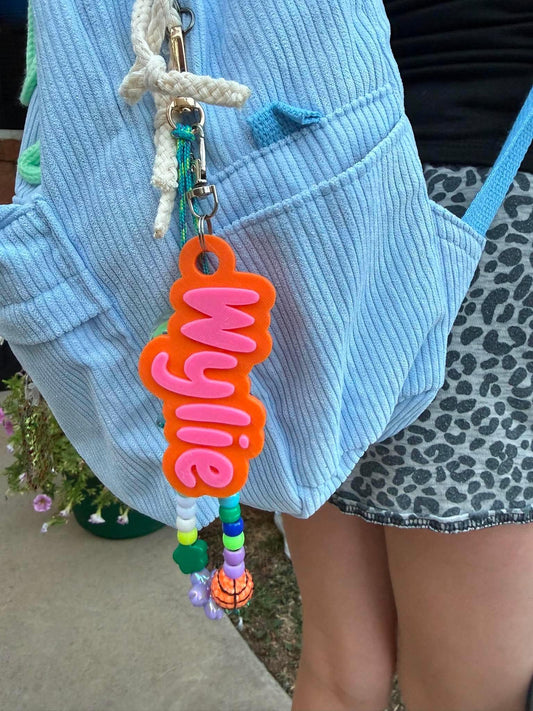 3D Printed Name Bag Tags