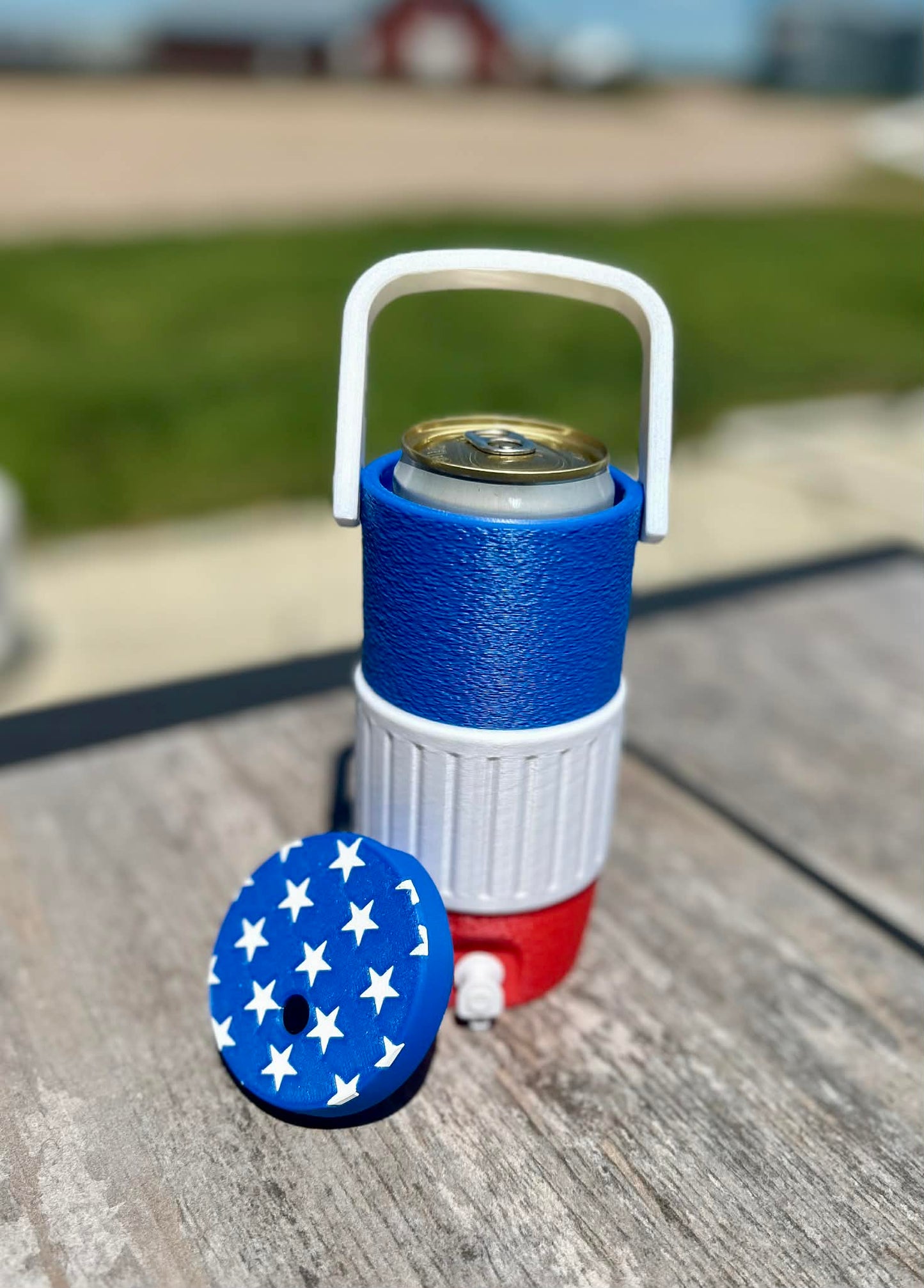 3D Printed RWB Can Cooler