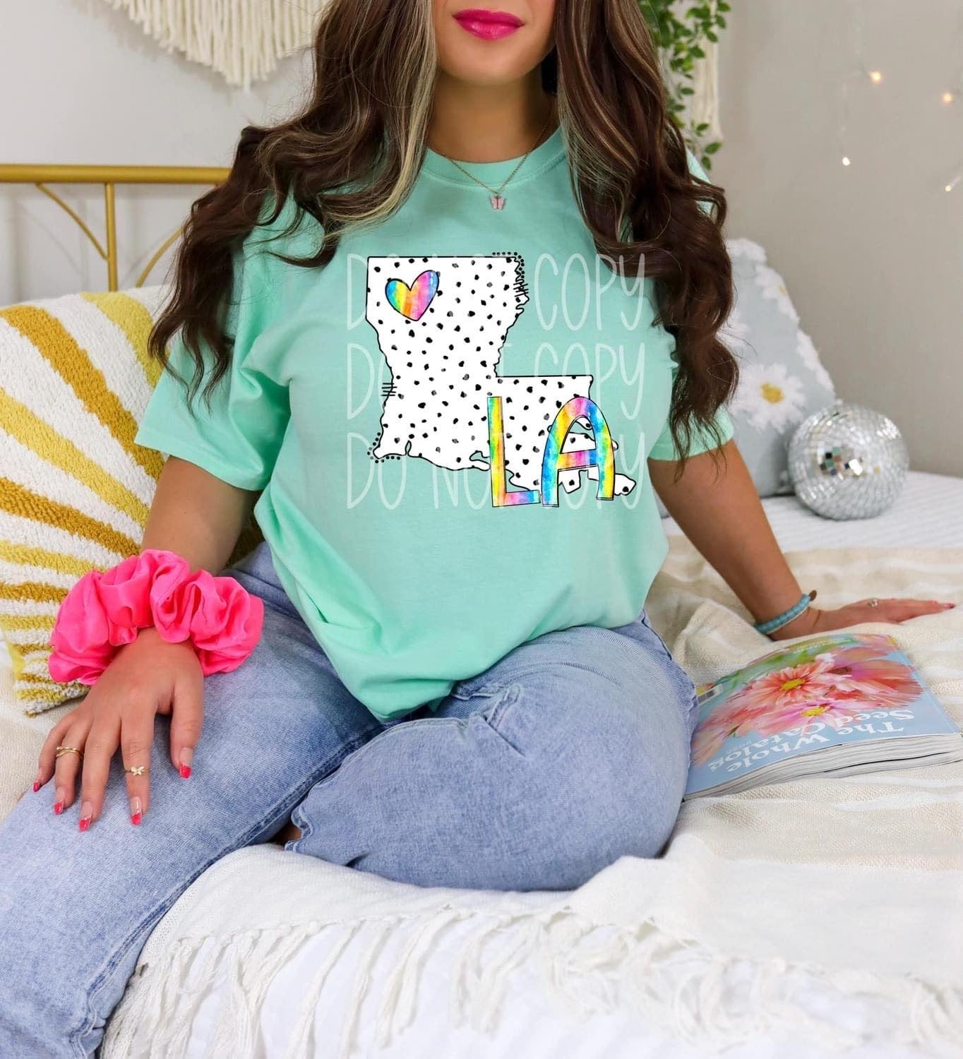 Dot & Rainbow State Tees Top
