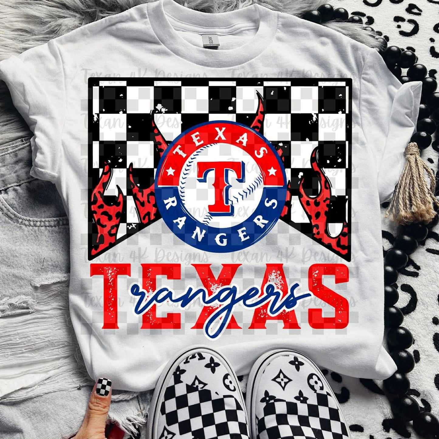 DTF Print - Flame Baseball Team