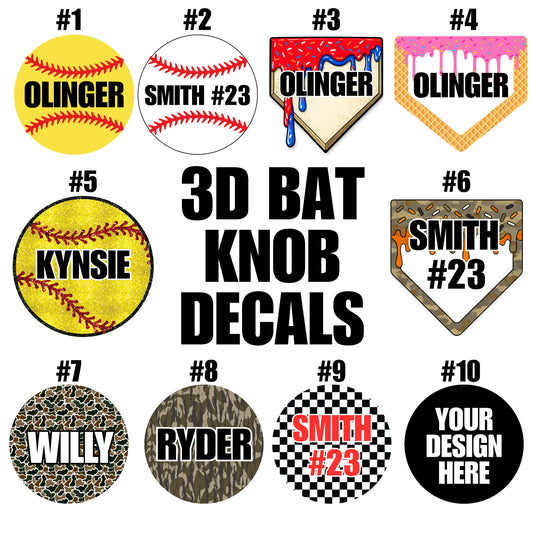 WS Bat Knob Decals
