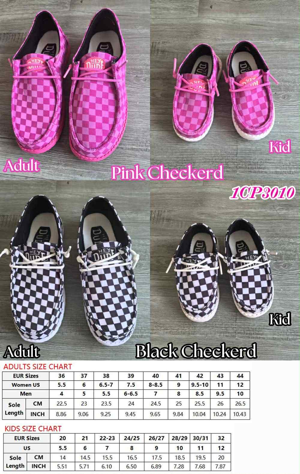 Pre Order Adult Checkered Shoes