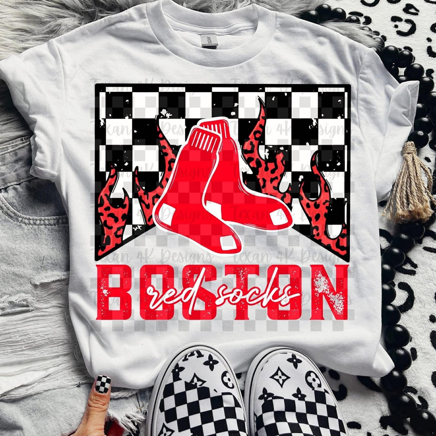 DTF Print - Flame Baseball Team