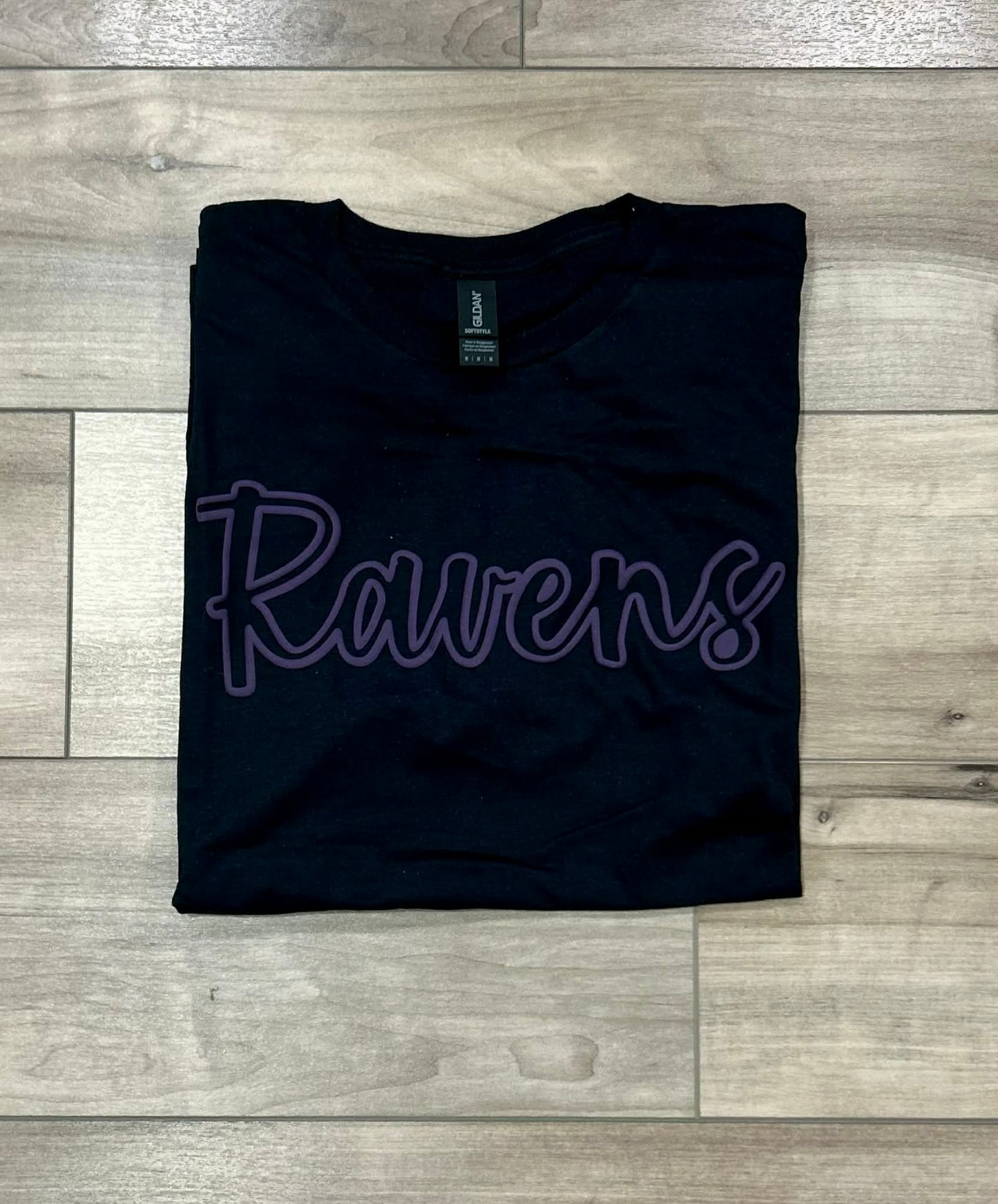 Custom Team Outline Puff Printed Top