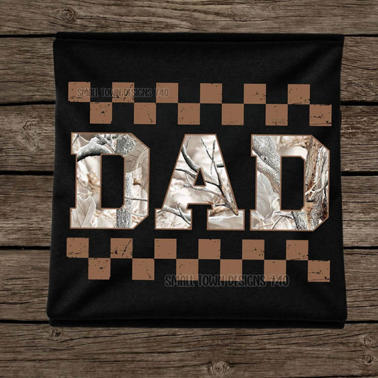 Dad White Camo Top