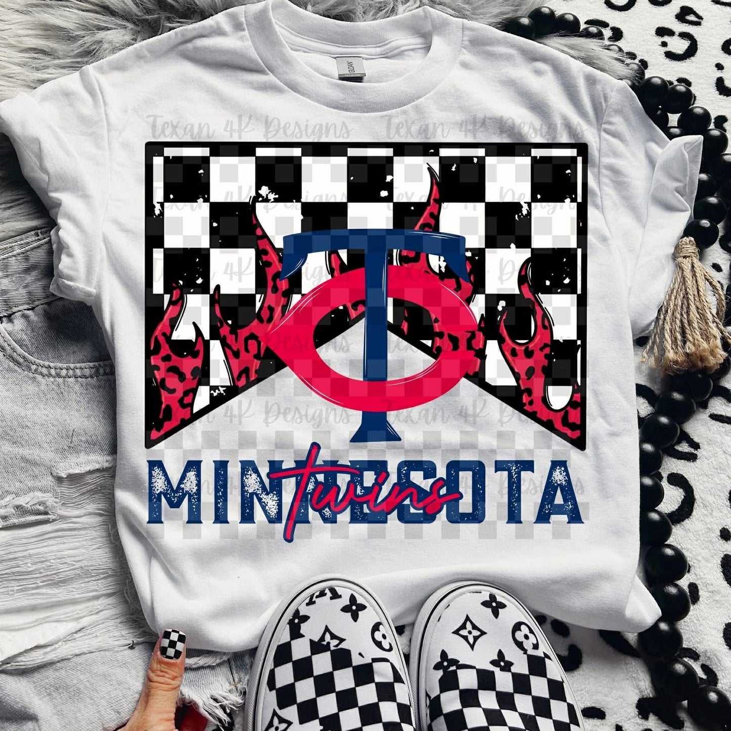 DTF Print - Flame Baseball Team