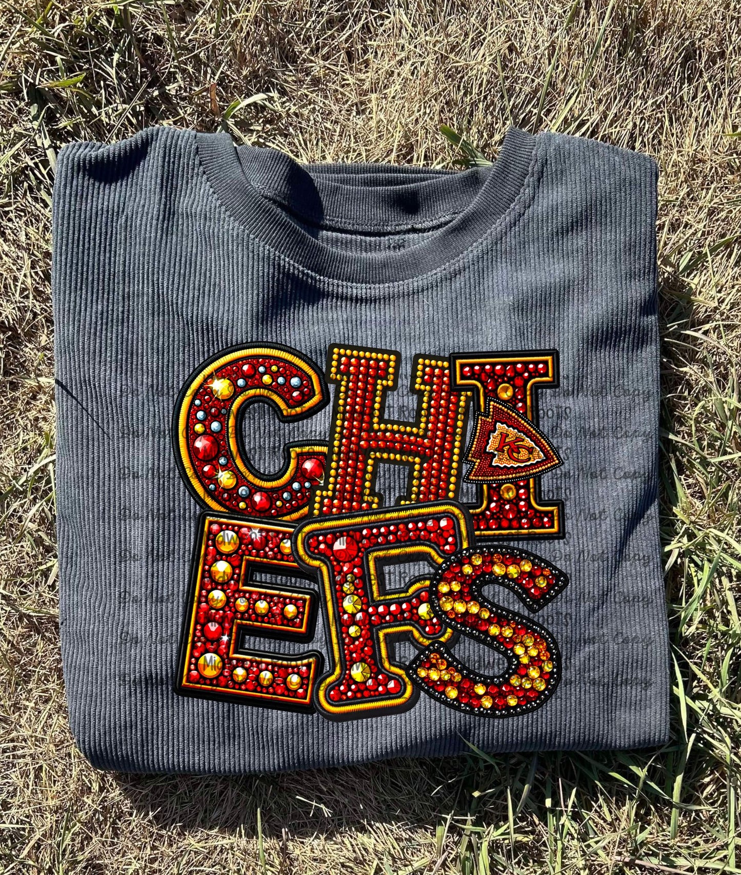 Pre Order Rhinestone Chiefs Corduroy